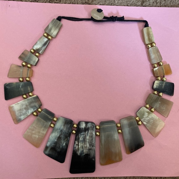 Jewelry - Hand Carved Buffalo Horn Necklace